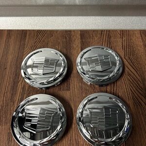 Set 4 Cadillac 2005-2014 ESCALADE 83mm/ 3.25" Center Caps FULL CHROME